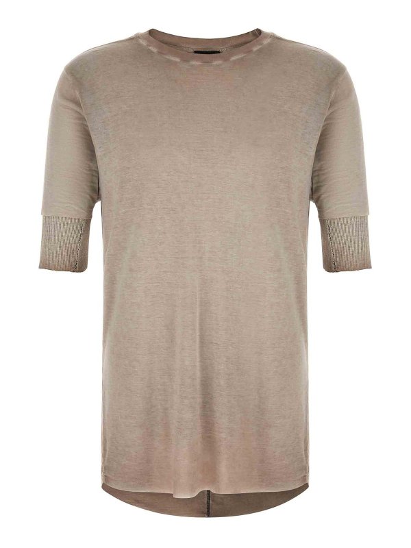 THOM KROM: T-shirts - T-Shirt - Grau