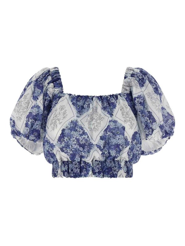TWINSET: Blouses - Blouse - Bleu