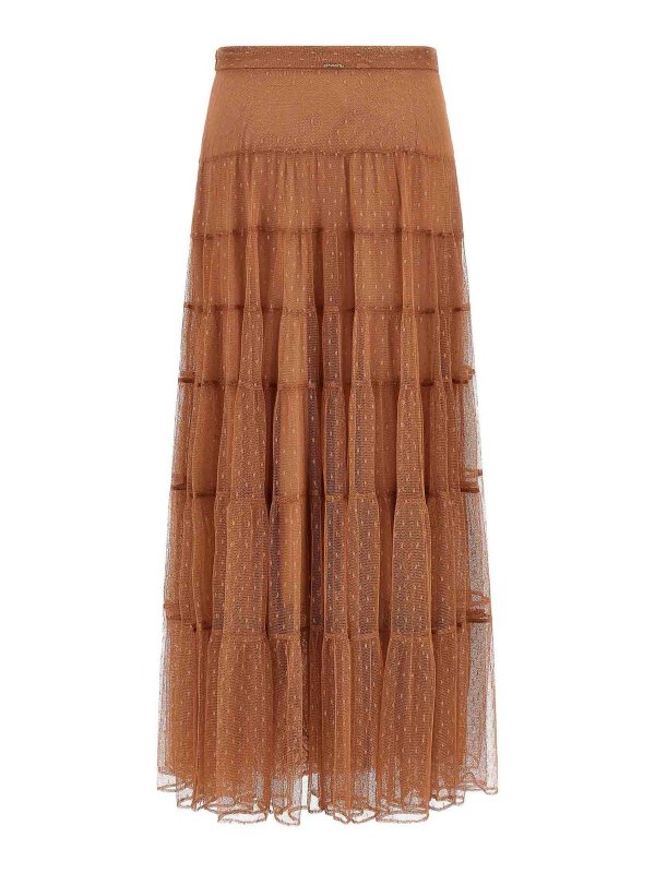 TWINSET: Knielange und Midi Röcke online - Midirock - Braun