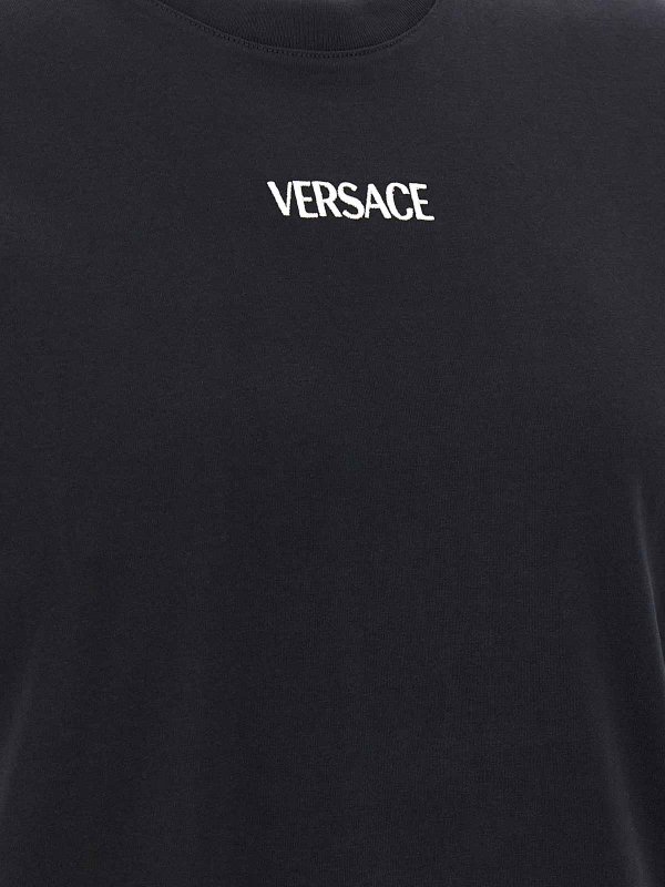 Tシャツ - 黒 shop online: VERSACE