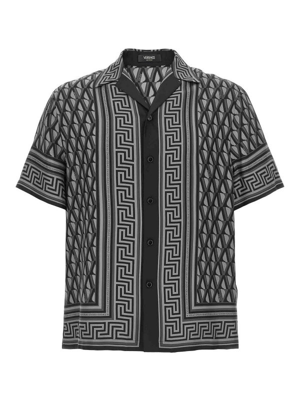 VERSACE: Chemises - Chemise - Gris