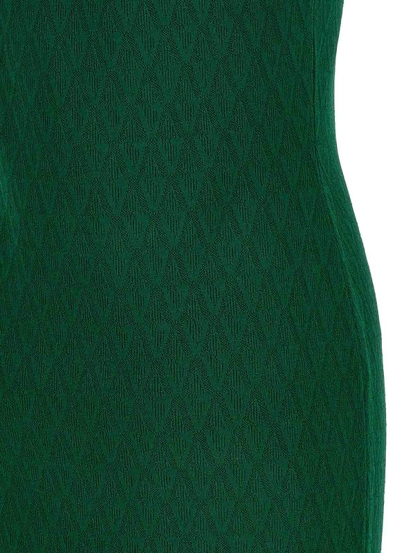 膝丈ドレス - 緑 Replica 
online: VERSACE