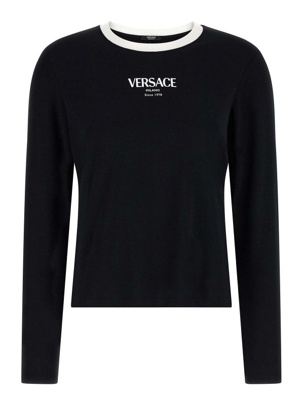VERSACE: Camisetas - Camiseta - Negro