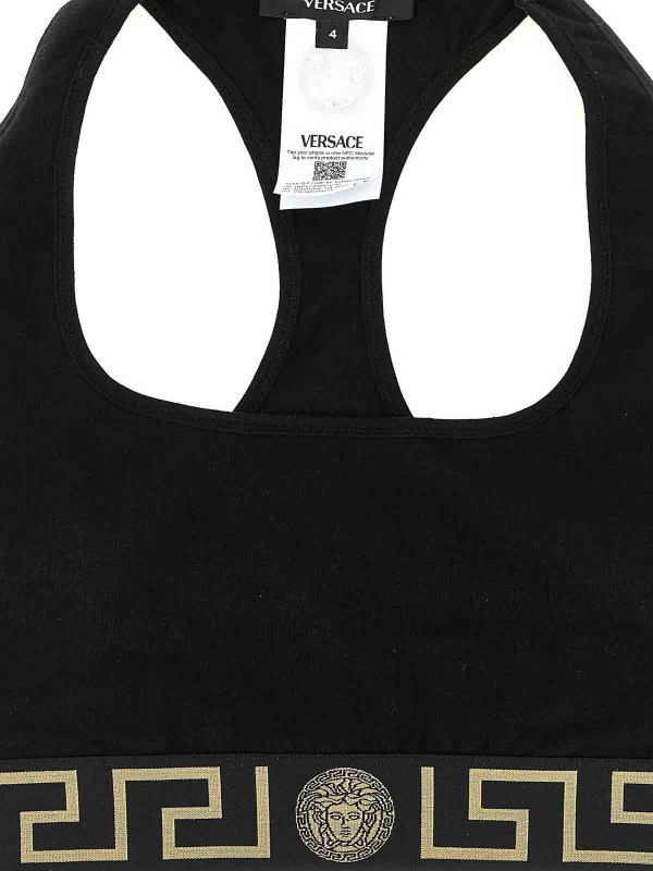 The Best Shops VERSACE: Tops y camisetas sin mangas - Top - Negro