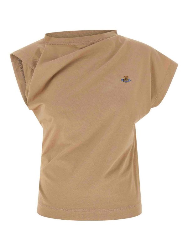 VIVIENNE WESTWOOD: トップス＆タンクトップ - トップ/タンクトップ - ベージュ