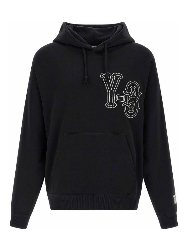Y-3: Sweatshirts & Sweaters - El5 Gfx Hoodie