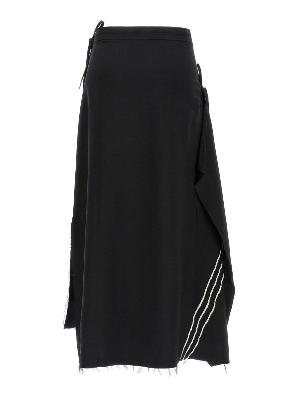 Y-3: Knielange und Midi Röcke online - Midirock - Schwarz