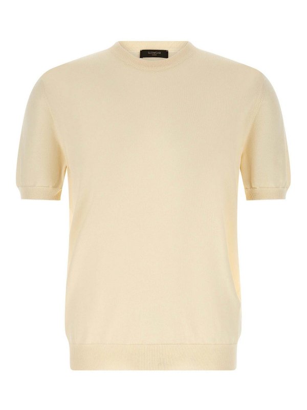 ZANONE: Strickpullover mit Rundhalsausschnitt - Rundhalspullover - Beige
