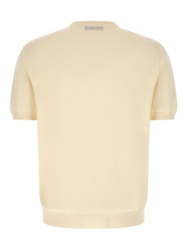 ZANONE: Strickpullover mit Rundhalsausschnitt online - Rundhalspullover - Beige