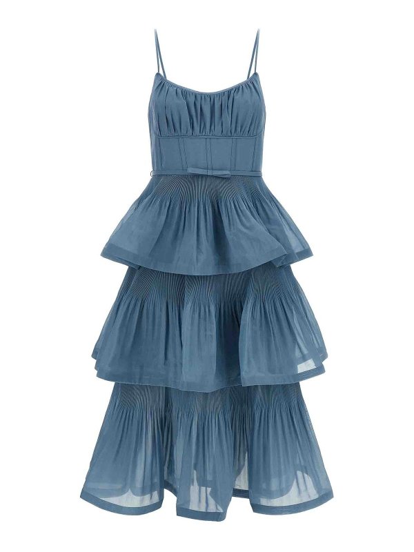 ZIMMERMANN: Knielange Kleider - Knielanges Kleid - Hellblau