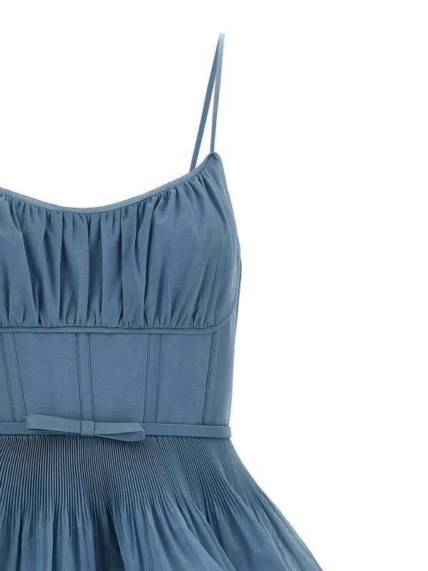 The Best Shops ZIMMERMANN: Knielange Kleider - Knielanges Kleid - Hellblau