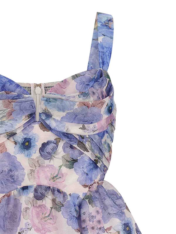 The Best Shops ZIMMERMANN: ニーレングスドレス - 膝丈ドレス - ライトブルー