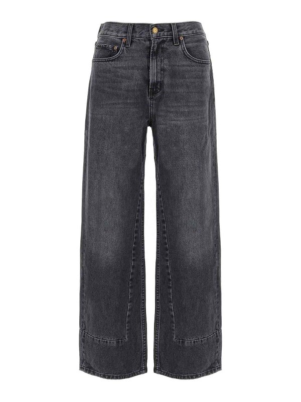 B SIDES JEANS: straight leg jeans - Jeans