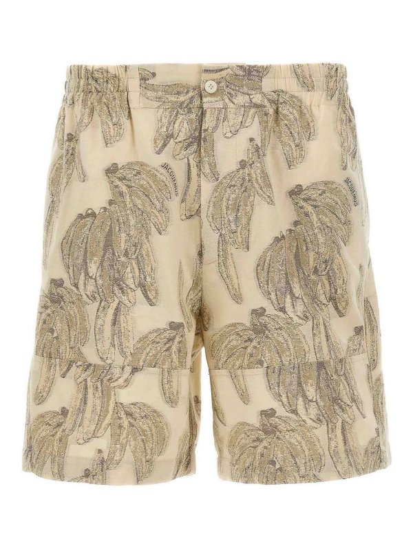 JACQUEMUS: トラウザーショーツ - ショートパンツ - ベージュ