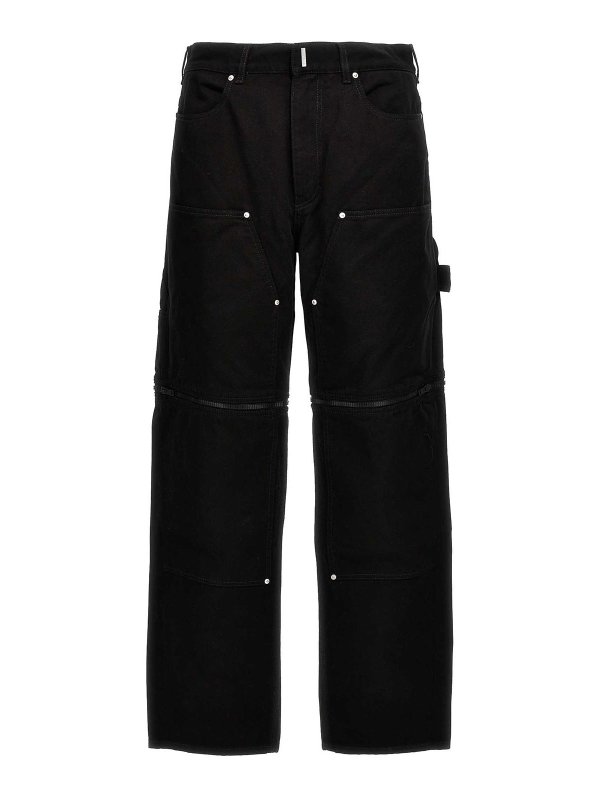 GIVENCHY: straight leg jeans - Zip Off Carpenter Jeans