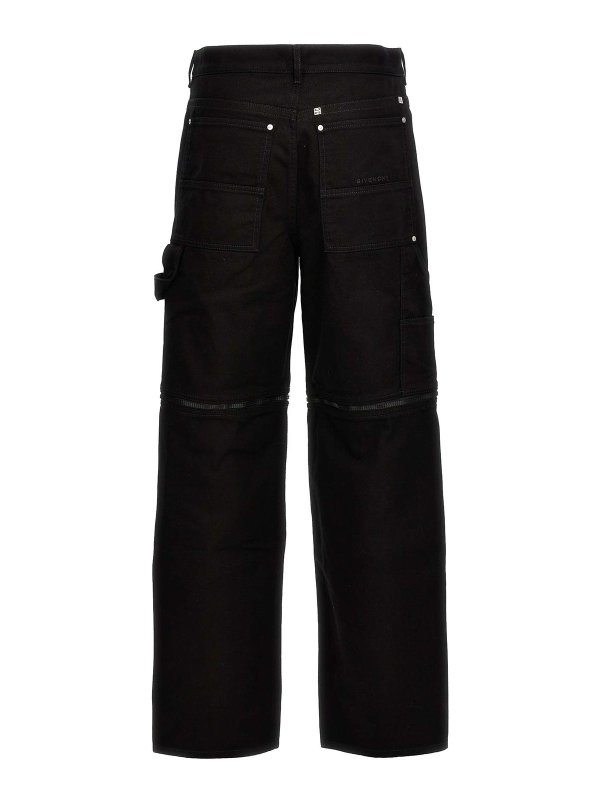 The Best Shops GIVENCHY: straight leg jeans - Zip Off Carpenter Jeans