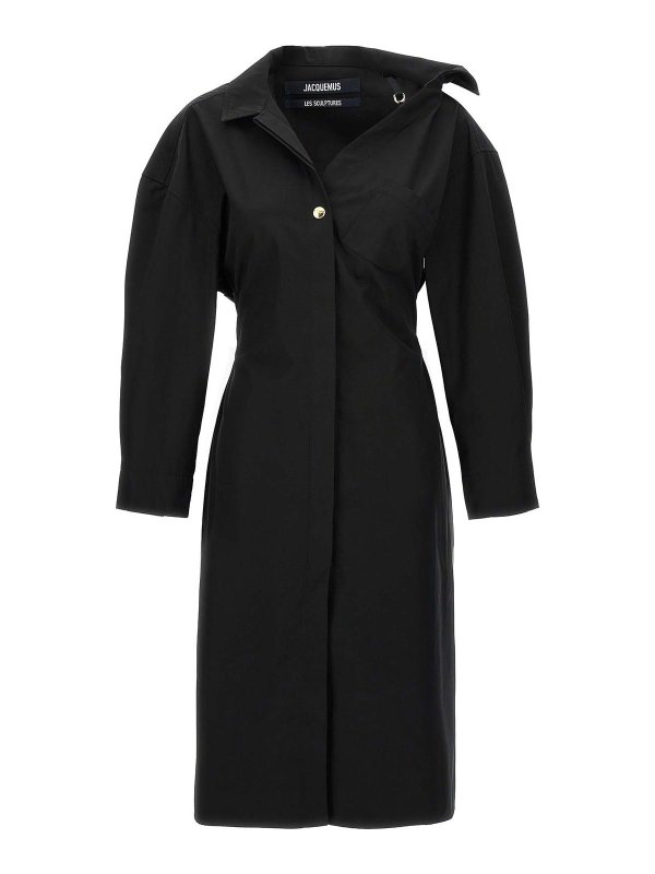 JACQUEMUS: ニーレングスドレス - 膝丈ドレス - 黒