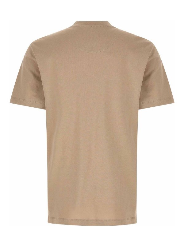 BRIONI: t-shirts online - Carbonated Cotton T-Shirt