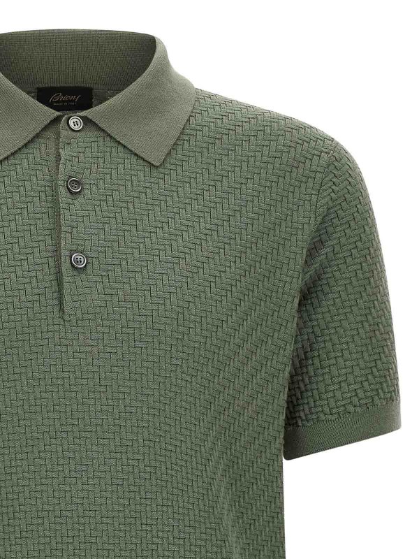 The Best Shops BRIONI: Polos  - Polo - Vert