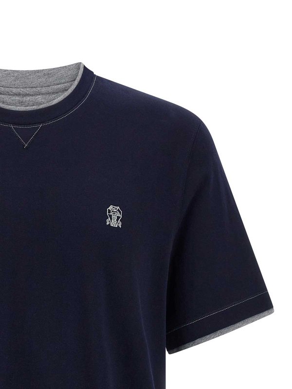 The Best Shops BRUNELLO CUCINELLI: Tシャツ - Tシャツ - ブルー