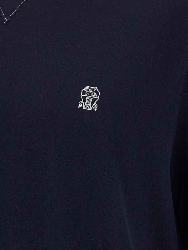 Tシャツ - ブルー Replica 
online: BRUNELLO CUCINELLI