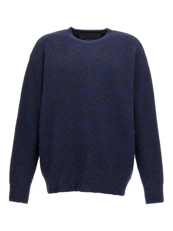 GIVENCHY: crew necks - Logo Embroidery Sweater