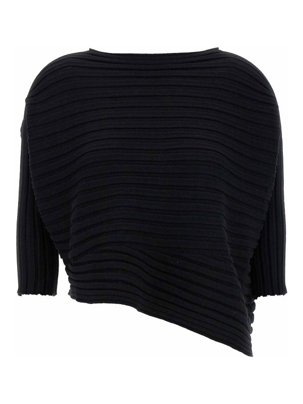 ISSEY MIYAKE: Tops y camisetas sin mangas - Top - Negro