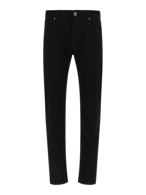 JACOB COHEN: ストレートジーンズ - ストレートジーンズ - 黒