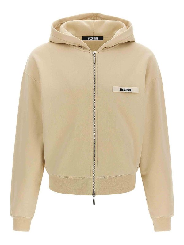 JACQUEMUS: Sweatshirts & Sweaters - Le Hoodie Grip Gros Grain Hoodie