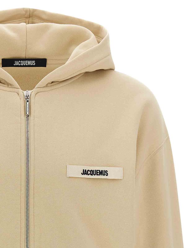 The Best Shops JACQUEMUS: Sweatshirts & Sweaters - Le Hoodie Grip Gros Grain Hoodie