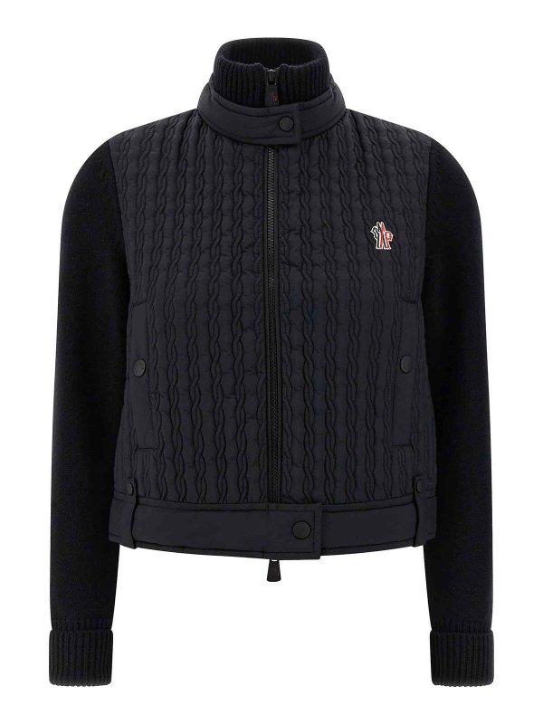 MONCLER: カーディガン - カーディガン - 黒