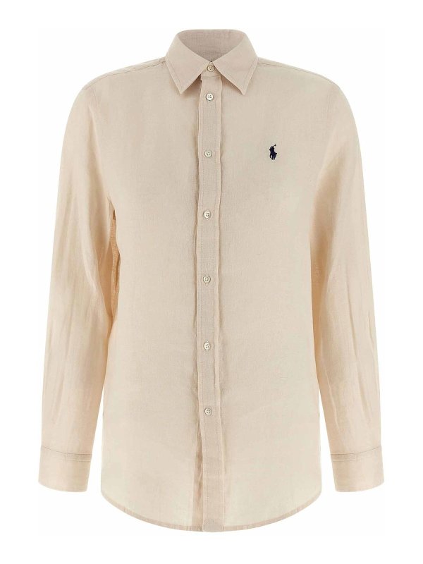 POLO RALPH LAUREN: シャツ - シャツ - ベージュ