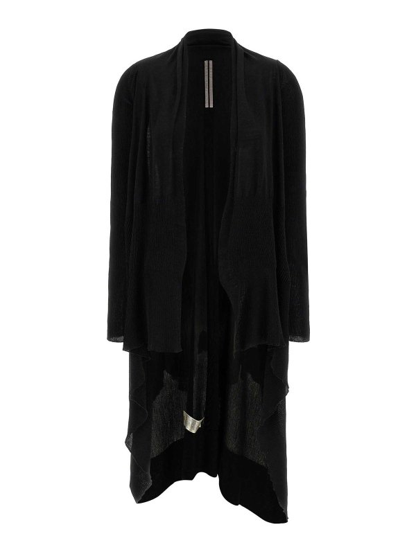 RICK OWENS: cardigans - Long Wrap Cardigan