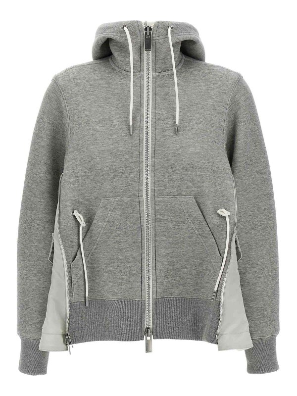 Sacai: Sudaderas y suéteres - Sudadera - Gris