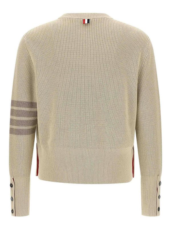 THOM BROWNE: crew necks online - 4Bar Sweater