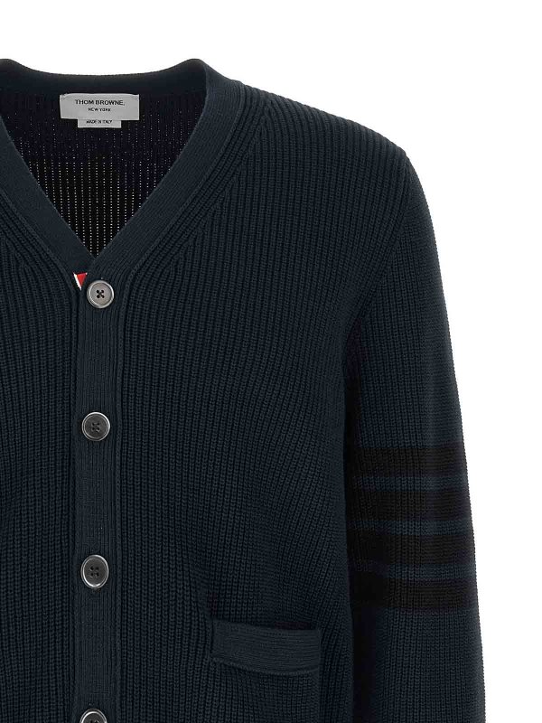 The Best Shops THOM BROWNE: Cardigans - Cardigan - Blau