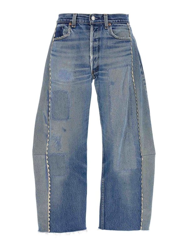 B SIDES JEANS: straight leg jeans - Vintage Lasso Jeans