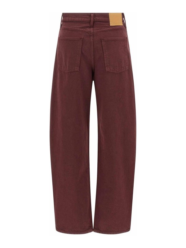 B SIDES JEANS: straight leg jeans online - Leroy Mid Relaxed Bow Jeans