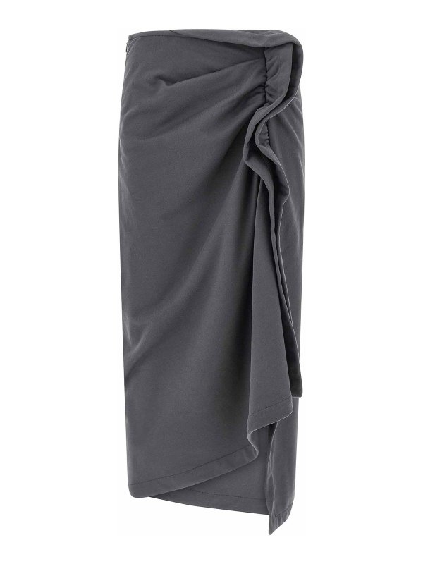 DRIES VAN NOTEN: Knielange und Midi Röcke - Midirock - Grau