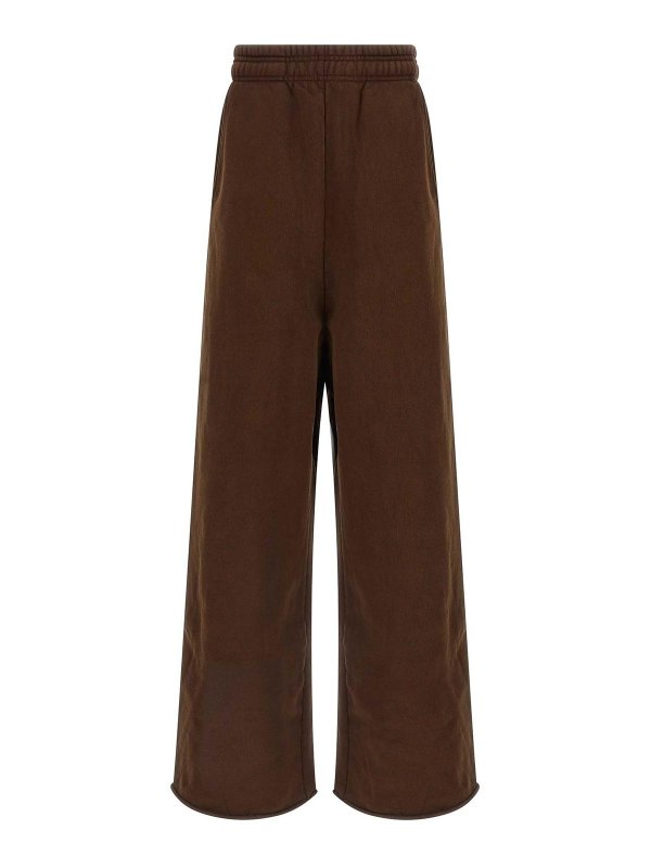 ENTIRE STUDIOS: スウェットパンツ - トラックスーツ ボトムス - ブラウン