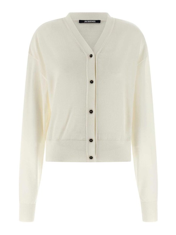 JACQUEMUS: カーディガン - カーディガン - 白