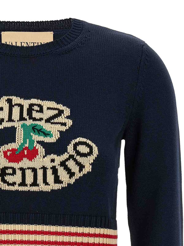 The Best Shops VALENTINO GARAVANI: クルーネック - クルーネック - ブルー