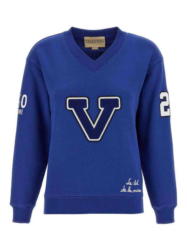 VALENTINO GARAVANI: スウェット＆セーター - スウェットシャツ/セーター - ブルー