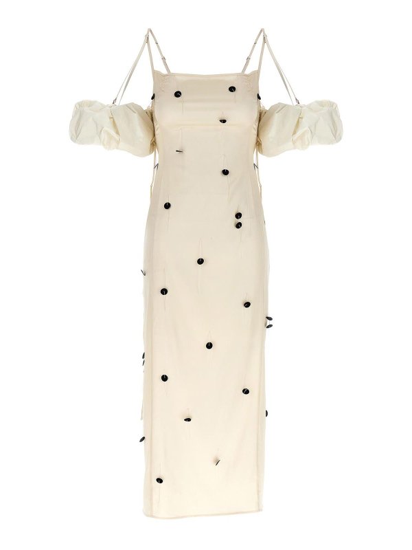 JACQUEMUS: ニーレングスドレス - 膝丈ドレス - 白