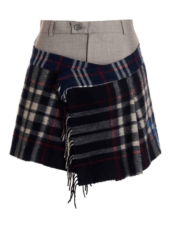 1/OFF: ニーレングススカート＆ミディ丈 - 膝丈/ミディスカート - マルチカラー