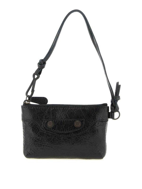 BALENCIAGA: クラッチバッグ - クラッチバッグ - 黒