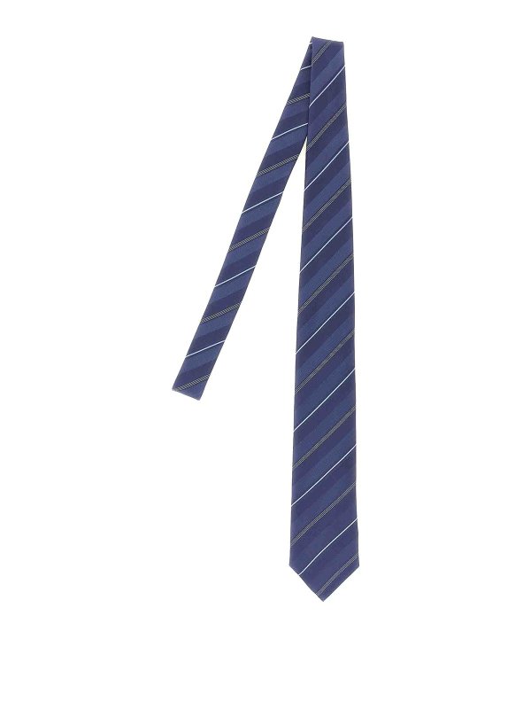 BRUNELLO CUCINELLI: Corbatas y pajaritas - Corbata - Azul