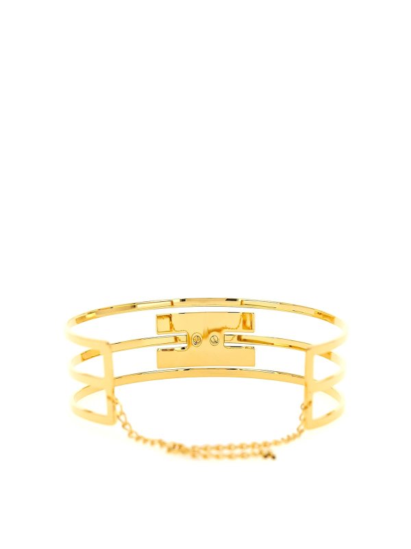 ELISABETTA FRANCHI: Collane online - Collana a fascia con logo