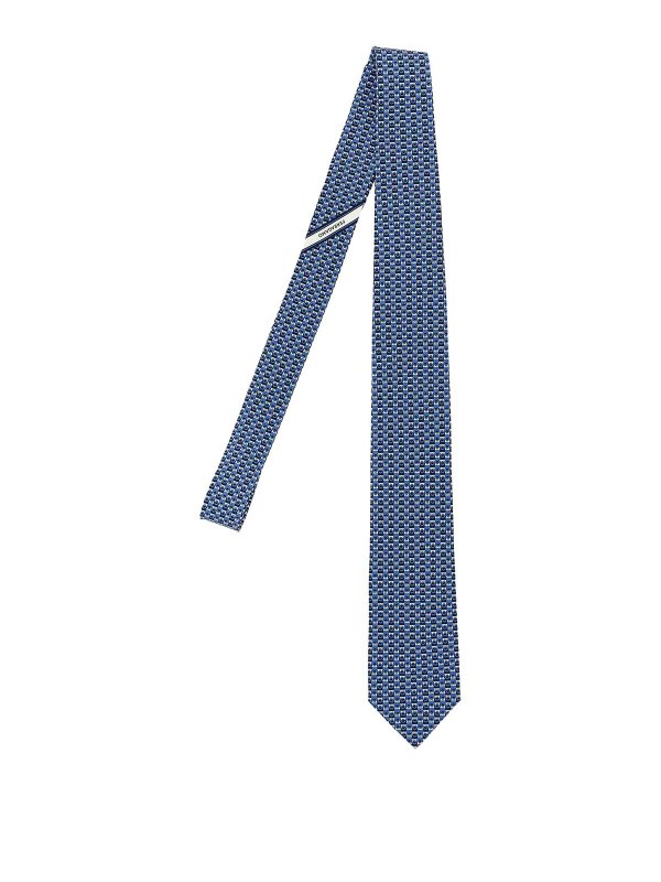 FERRAGAMO: cravatte e papillion - Cravatta con stampa