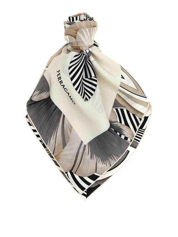 FERRAGAMO: Écharpes - Écharpe - Blanc